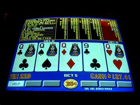 video poker and slots